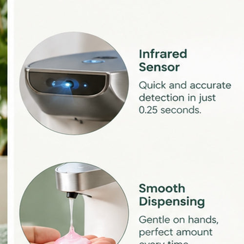 Automatic soap dispenser sensor close-up