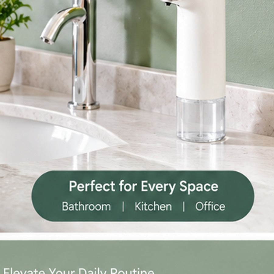 Automatic soap dispenser in bathroom setting