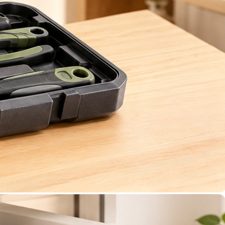 Compact household tool kit organised tools