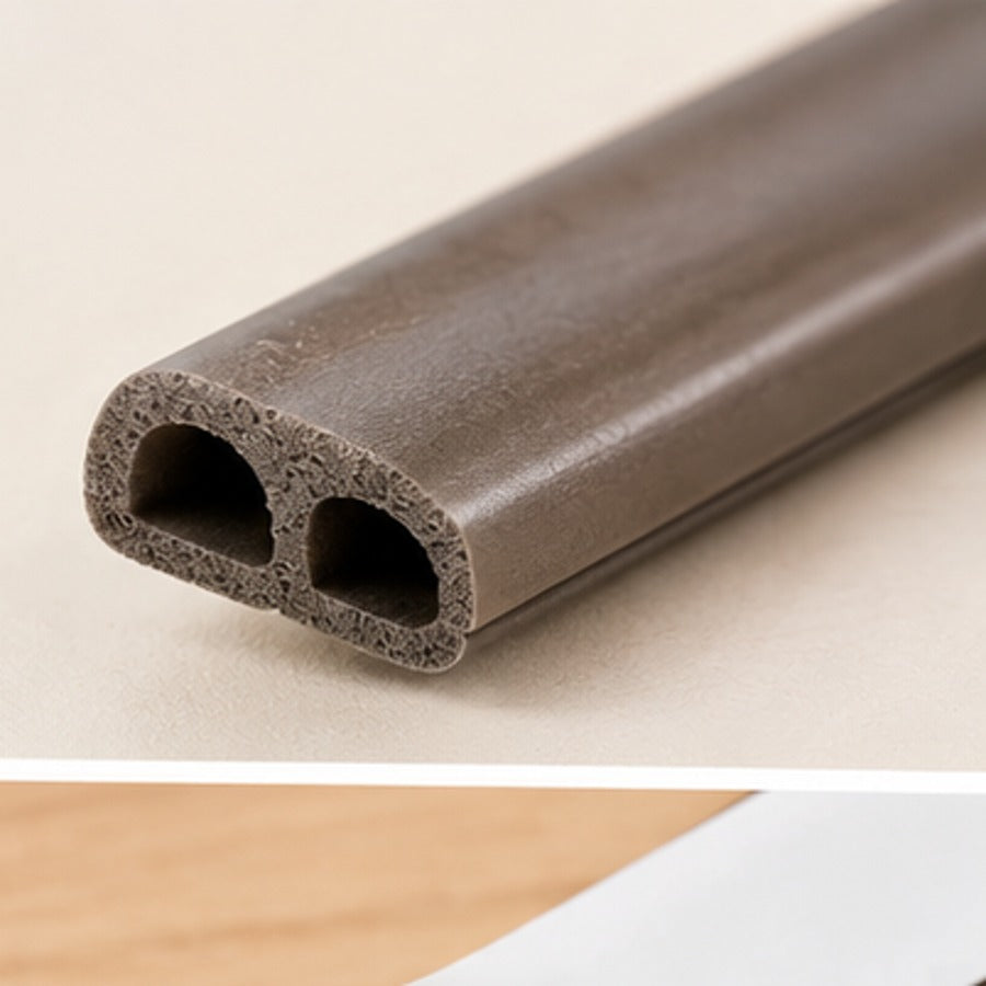 Door and window draught seal profile close-up